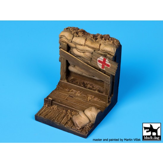 1/35 WWI Trench Section Diorama Base (Dimensions: 45 x 45mm)