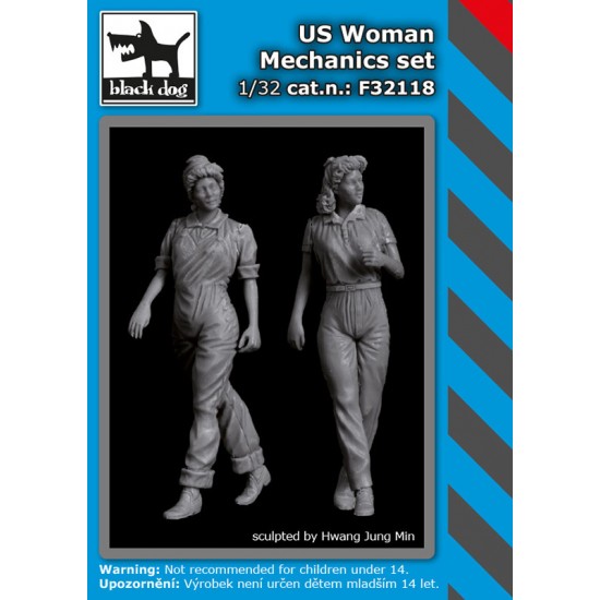 1/32 US Woman Mechanic Set (2 figures)