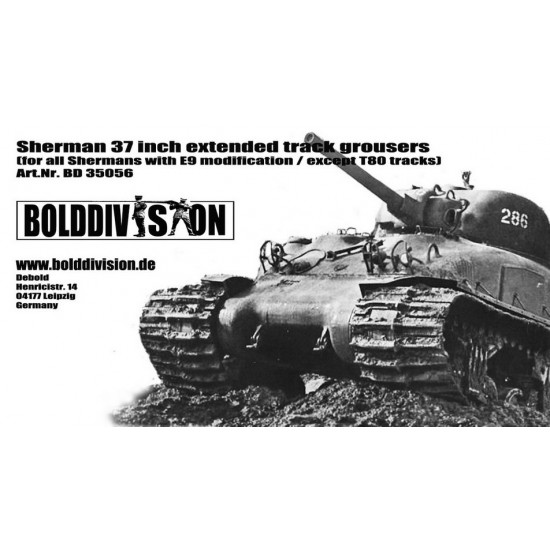 1/35 Sherman 37inch Extended Track Grousers
