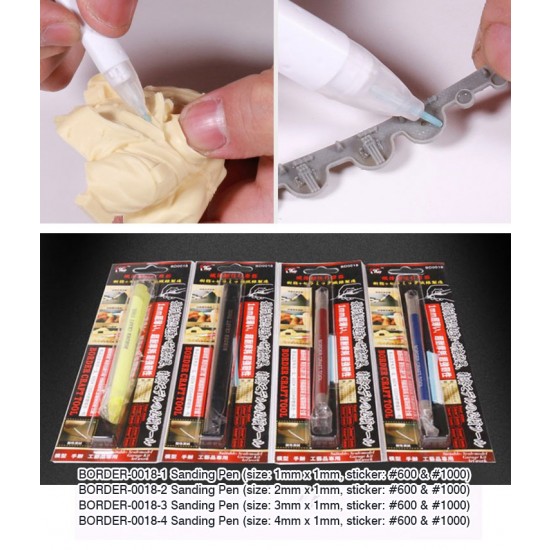 Sanding Pen (size: 1mm x 1mm, sticker: #600 & #1000) Sanding Pen (size: 1mm x 1mm, sticker: #600 & #1000)