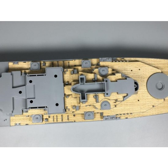 1/350 USS Missouri Wooden Deck w/Metal Chain for Tamiya kits #78029