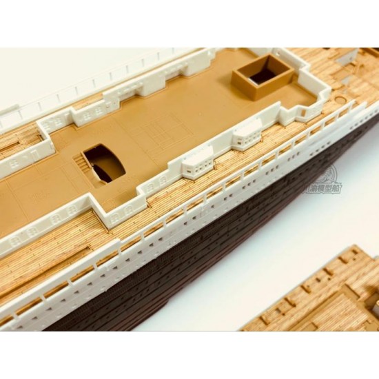 1/400 Titanic Wooden Deck w/Metal Chain for Academy kits #14215