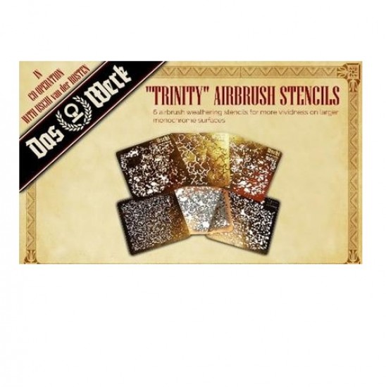 Trinity Splatter Masking Set (airbrush stencils)