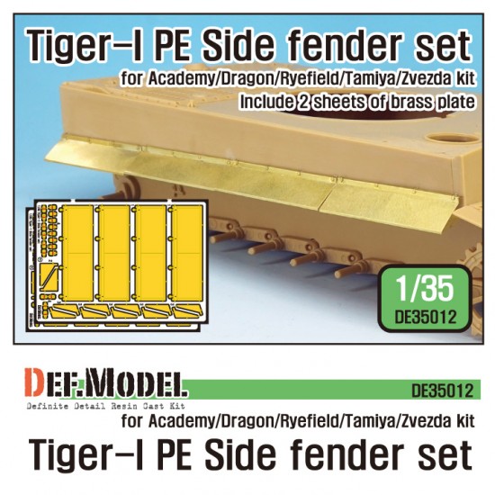 1/35 German Tiger I Side Fenders Set for Academy/Dragon/Rye Field Model/Tamiya/Zvezda