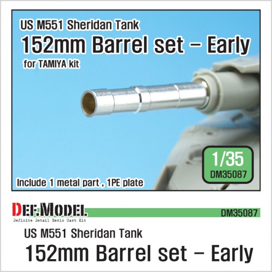 1/35 US M551 Sheridan 152mm Metal Barrel set (Early) for Tamiya kits