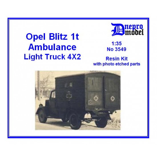 1/35 Opel Blitz 1T Ambulance Light Truck 4x2 Resin Kit 1/35 Opel Blitz 1T Ambulance Light Truck 4x2 Resin Kit