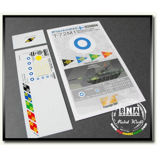 Decals for 1/35 Finnish T-72M1