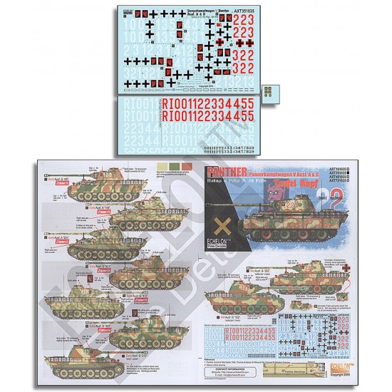 Decals for 1/35 31. Pz.Rgt., 5. Pz.Div. Panthers