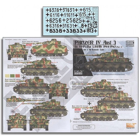 Decals for 1/35 LAH Panzer IV Ausf. Js 1944-1945 (Pt2)