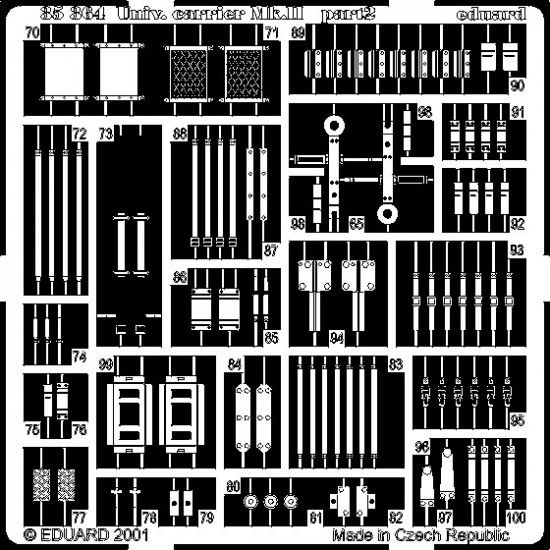 Photoetch for 1/35 British Universal Carrier Mk.II for Tamiya kit