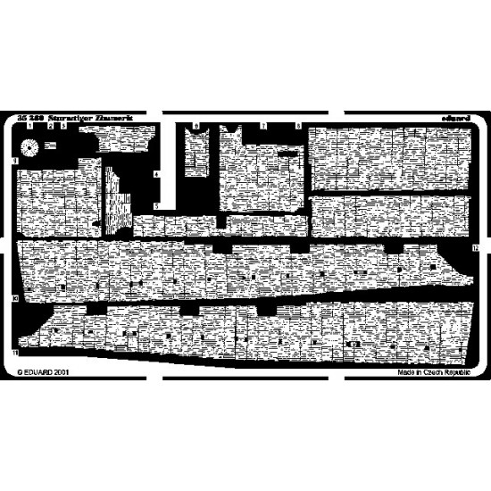 Photo-etched Zimmerit for 1/35 Sturmtiger for Tamiya kit