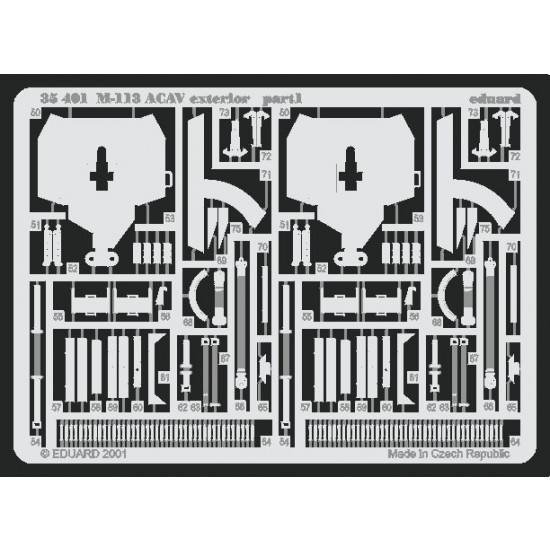 Photoetch for 1/35 M113 ACAV Armored Cavalry Assault Vehicle Exterior for Tamiya