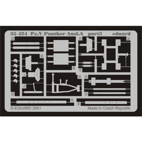 Photoetch for 1/35 Panther Ausf.A for Tamiya kit