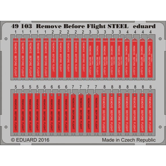 1/48 Remove Before Flight (Steel, 1 Photo-Etched Sheet)