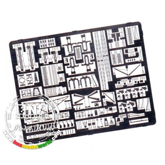 Photo-etched parts for 1/350 Japanese Aircraft Carrier Akagi for Hasegawa
