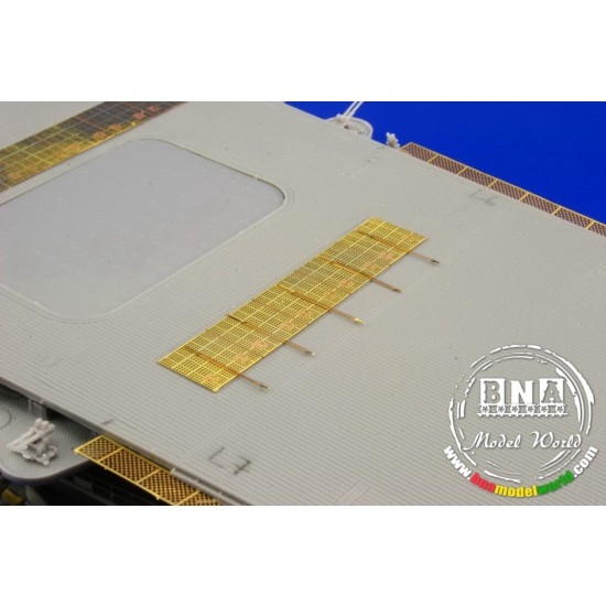 Photo-etched parts for 1/350 Japanese Aircraft Carrier Akagi for Hasegawa