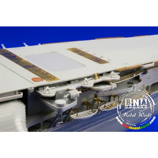 Photo-etched parts for 1/350 Japanese Aircraft Carrier Akagi for Hasegawa
