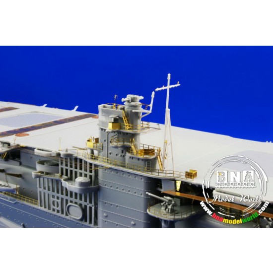 Photo-etched parts for 1/350 Japanese Aircraft Carrier Akagi for Hasegawa