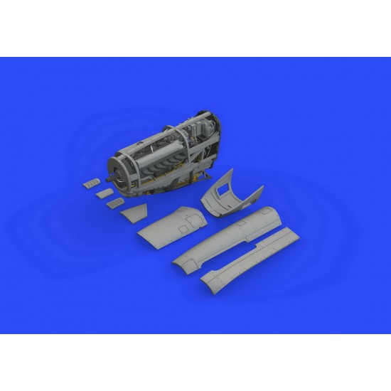 1/48 North American P-51D Mustang Engine Detail Set for Eduard kits 1/48 North American P-51D Mustang Engine Detail Set for Eduard kits