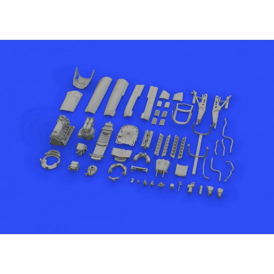 1/48 North American P-51D Mustang Engine Detail Set for Eduard kits 1/48 North American P-51D Mustang Engine Detail Set for Eduard kits