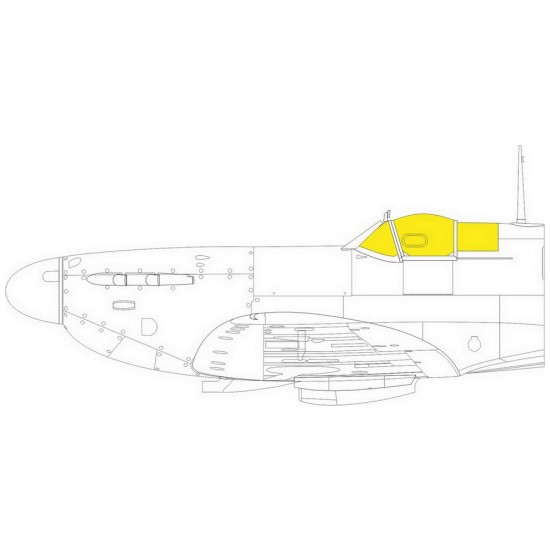 1/48 Supermarine Spitfire Mk.V TFace Paint Masking for Eduard kits
