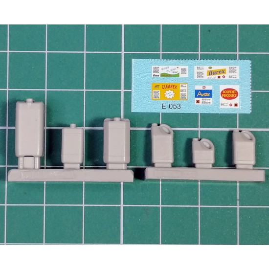 1/35 Plastic Containers for Chemicals (6pcs) 1/35 Plastic Containers for Chemicals (6pcs)