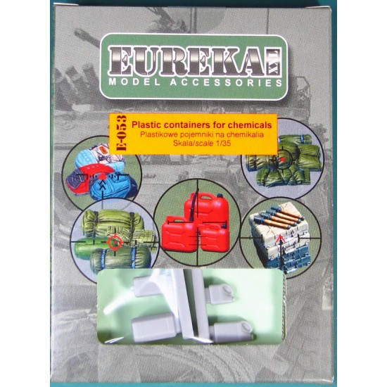 1/35 Plastic Containers for Chemicals (6pcs) 1/35 Plastic Containers for Chemicals (6pcs)