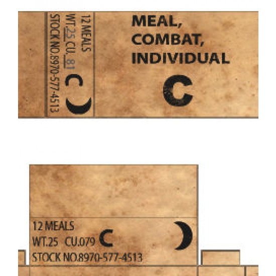 1/35 Meal, Combat, Individual, US Rations in Vietnam war