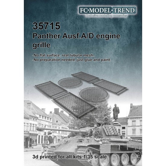 1/35 Panther Ausf.A/D Engine Grilles
