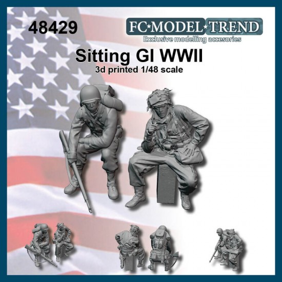 1/48 WWII Sitting GI