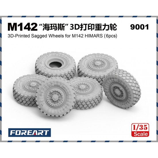 1/35 M142 HIMARS Sagged Wheels (6pcs) 1/35 M142 HIMARS Sagged Wheels (6pcs)