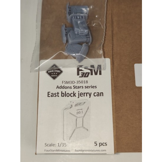 1/35 East Block Jerry Can (5pcs) 1/35 East Block Jerry Can (5pcs)
