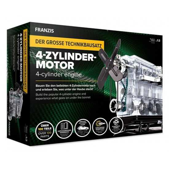 1/3 The Large Technology Kit - 4-cylinder Motor Working Engine Model 1/3 The Large Technology Kit - 4-cylinder Motor Working Engine Model