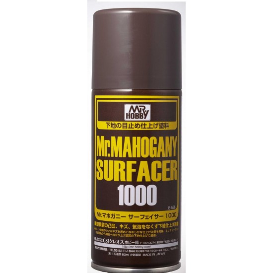 Mr Mahogany (dark brown) Surfacer 1000 Spray Can (170ml)