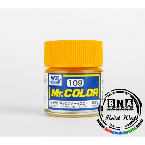 Solvent-Based Acrylic Paint - Semi-Gloss Character Yellow (10ml)