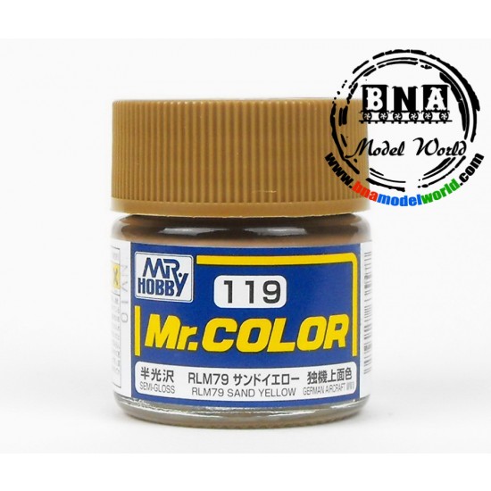 Solvent-Based Acrylic Paint - Semi Gloss RLM79 Sand Yellow (10ml)