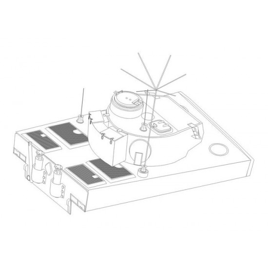 1/72 German Tank Stern Antena