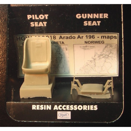 1/32 Arado Ar-196 Seatbelts + Resin Seat for Revell kit