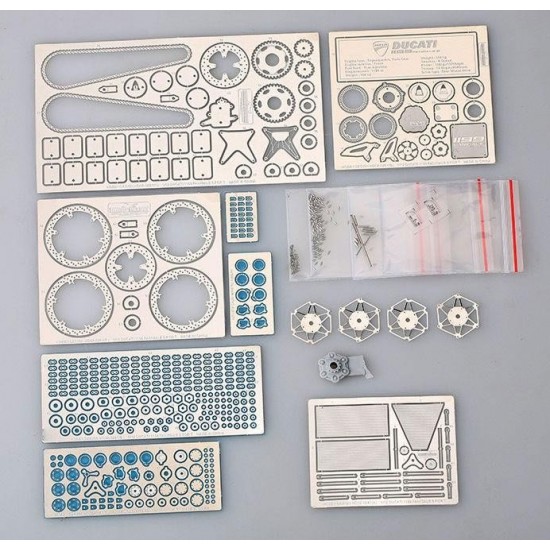 1/12 Ducati 1199 Panigale S Detail-up Set for Tamiya kit (PE+Resin+Metal parts) 1/12 Ducati 1199 Panigale S Detail-up Set for Tamiya kit (PE+Resin+Metal parts)