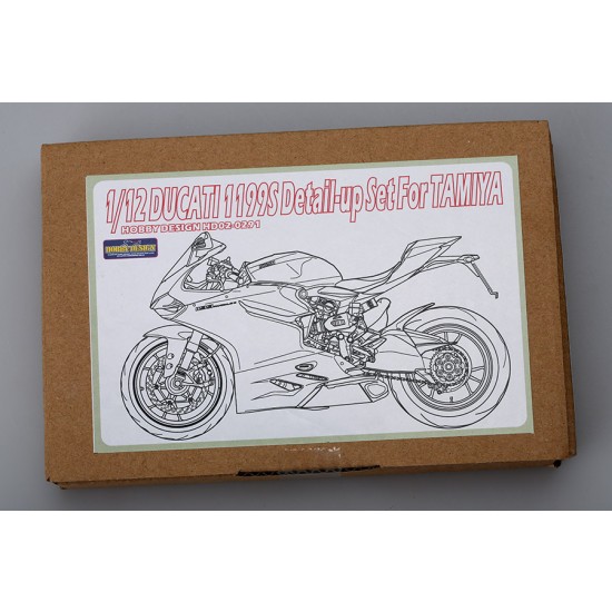 1/12 Ducati 1199 Panigale S Detail-up Set for Tamiya kit (PE+Resin+Metal parts) 1/12 Ducati 1199 Panigale S Detail-up Set for Tamiya kit (PE+Resin+Metal parts)