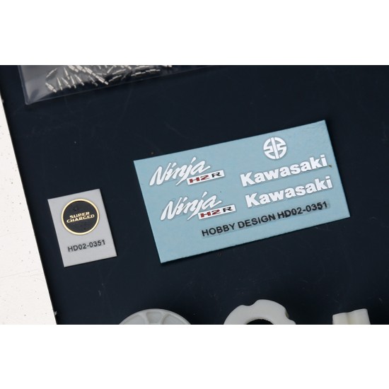 1/12 Kawasaki Ninja H2R Detail-up Set for Tamiya #14131 (Resin+PE+Metal Parts+Metal Logo)