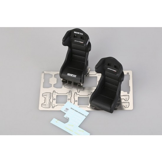 1/24 Sparco PRO-ADV Racing Seats (2pcs) (Resin+PE+Decals) 1/24 Sparco PRO-ADV Racing Seats (2pcs) (Resin+PE+Decals)