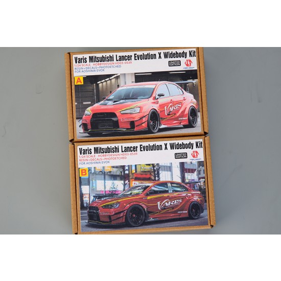 1/24 Varis Mitsubishi Lancer Evolution X Widebody kit for Aoshima EVOX kits 1/24 Varis Mitsubishi Lancer Evolution X Widebody kit for Aoshima EVOX kits