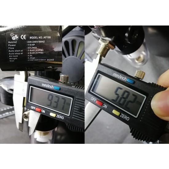 Airbrush Compressor (pump) w/Cooling Fan and Tank Airbrush Compressor (pump) w/Cooling Fan and Tank