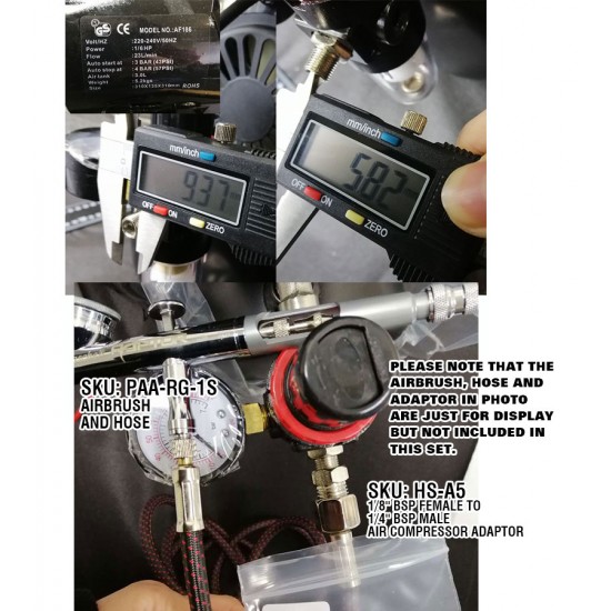 Airbrush Compressor (pump) w/Cooling Fan and Tank Airbrush Compressor (pump) w/Cooling Fan and Tank