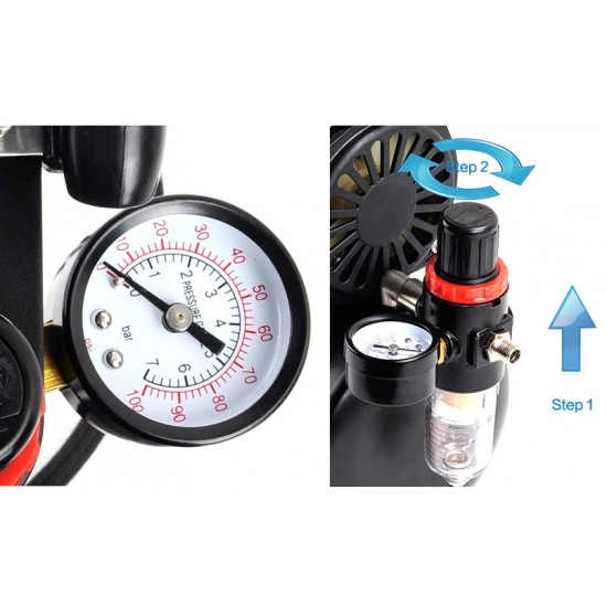 Airbrush Compressor (pump) w/Cooling Fan and Tank Airbrush Compressor (pump) w/Cooling Fan and Tank
