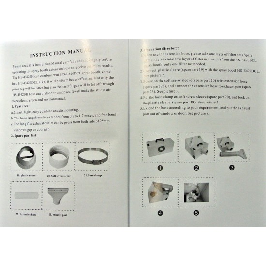 Portable Airbrush Spray Painting Booth with LED Lighting Portable Airbrush Spray Painting Booth with LED Lighting