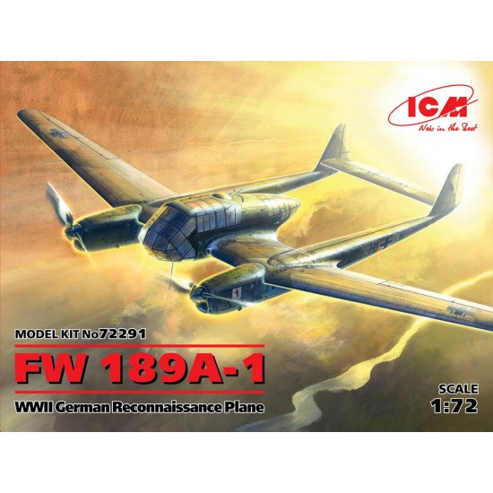 1/72 WWII German Reconnaissance Plane Focke-Wulf Fw 189A-1 1/72 WWII German Reconnaissance Plane Focke-Wulf Fw 189A-1