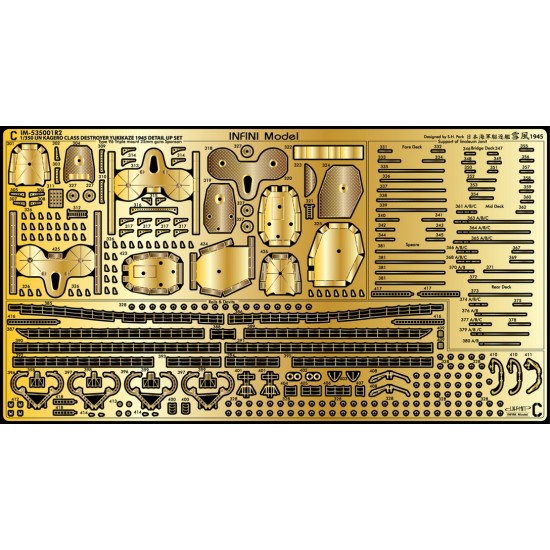 1/350 IJN Destroyer Yukikaze Detail-up Sets for Tamiya kit #78020 1/350 IJN Destroyer Yukikaze Detail-up Sets for Tamiya kit #78020