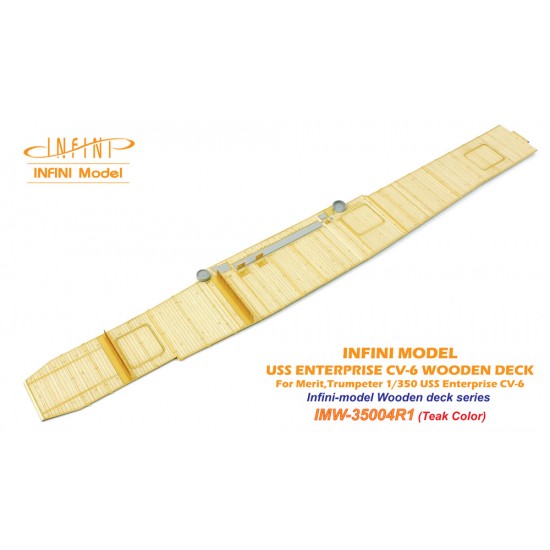 1/350 USS Enterprise CV-6 Wooden Deck (Teak Tone) for Merit/Trumpeter #65302